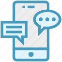 conversation, customer service, messages, mobile, phone, service, support