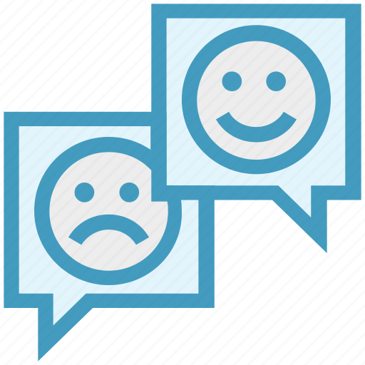 Chatting, comment, customer service, happy, sad, service, support icon - Download on Iconfinder