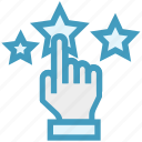 click, customer service, hand, rating, stars, support, touch