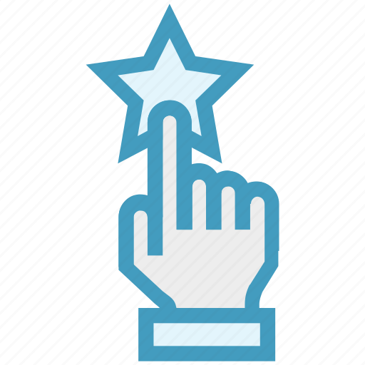 Click, customer service, hand, rating, star, support, touch icon - Download on Iconfinder