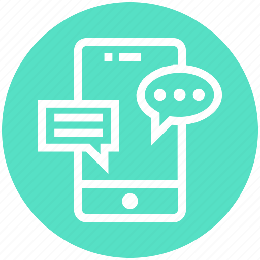 Conversation, customer service, messages, mobile, phone, service, support icon - Download on Iconfinder