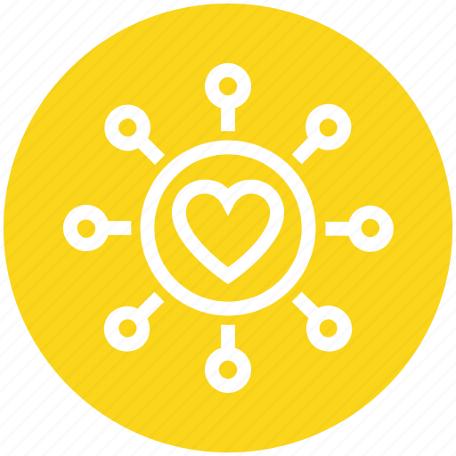 Circle, customer service, heart, love, ornament, support icon - Download on Iconfinder