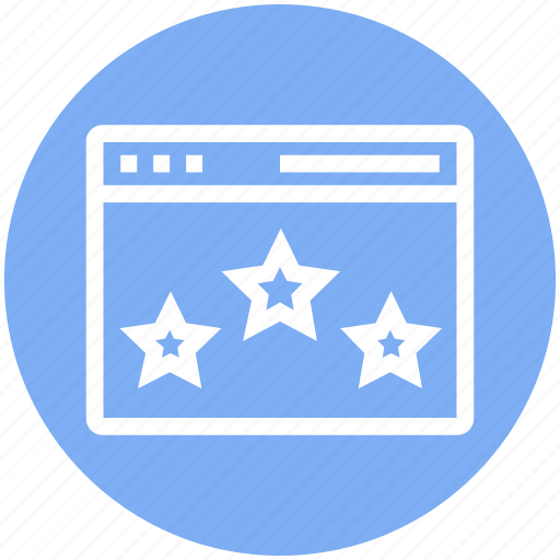 Customer feedback, customer response, service, site, support, three stars, website icon - Download on Iconfinder