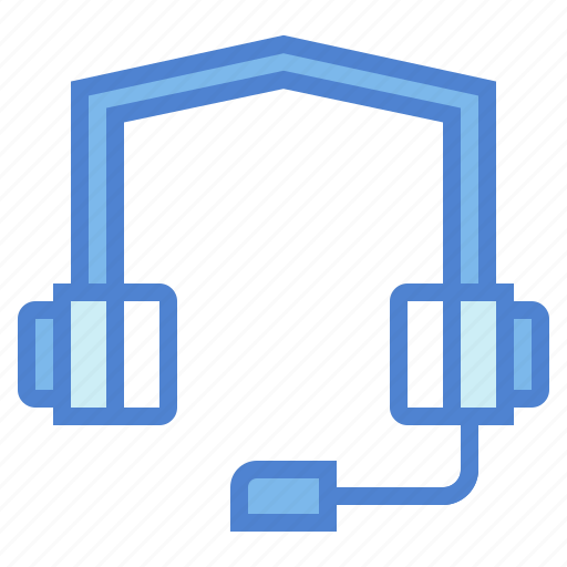 Communications, earphones, headphones, headset, microphone icon - Download on Iconfinder