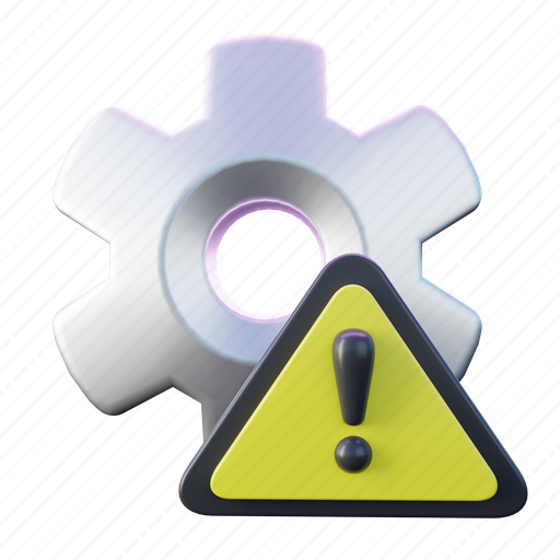 Technical, problem, alert, warning, sign, attention, maintenance 3D illustration - Download on Iconfinder