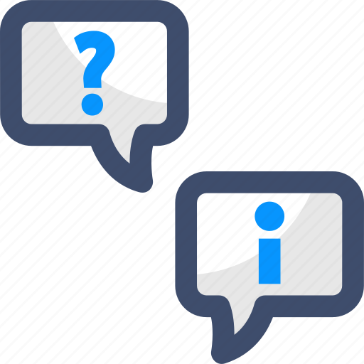 Question and answer, chat, info, information, help icon - Download on Iconfinder