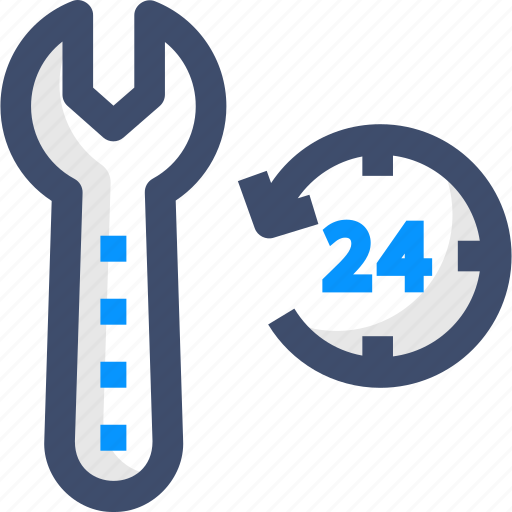 Settings, customer support, 24 hours icon - Download on Iconfinder