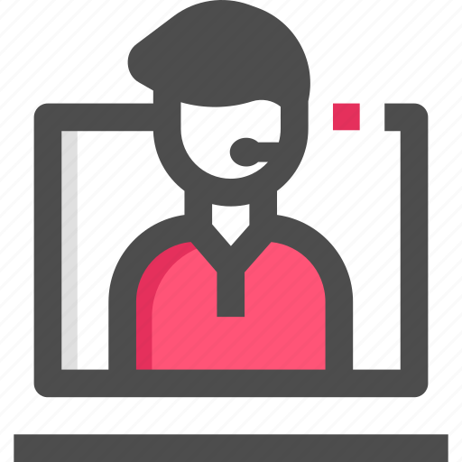 Consultant, online, support, support agent icon - Download on Iconfinder