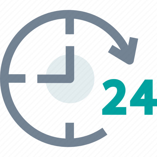 24 hours support, time, customer service, available icon - Download on Iconfinder