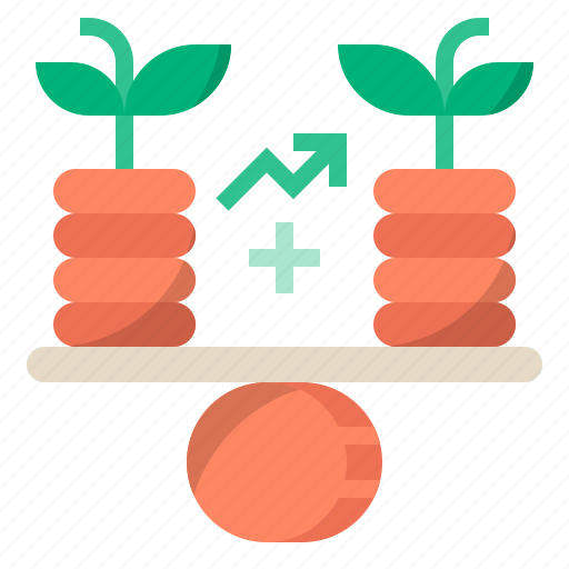 Balance, finance, financial, growth, investment, stability, growth and stability icon - Download on Iconfinder
