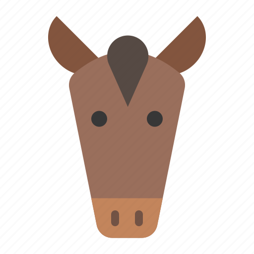 Animal, face, farm, head, horse, zoo icon - Download on Iconfinder