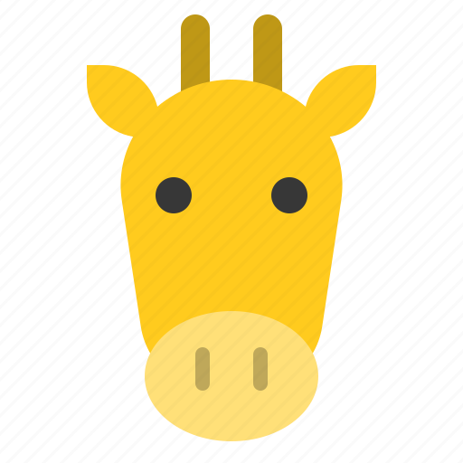 Animal, face, giraffe, head, wild, zoo icon - Download on Iconfinder