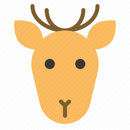 Animal, deer, face, head, wild, zoo icon - Download on Iconfinder