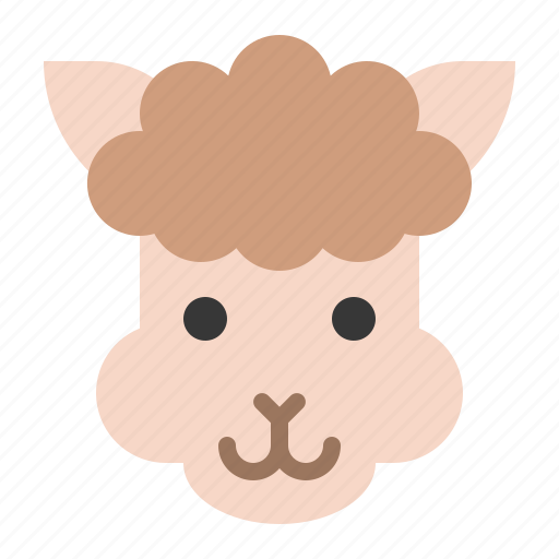 Alpaca, animal, face, head, llama, zoo icon - Download on Iconfinder
