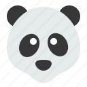 animal, china, cute, face, head, panda, zoo