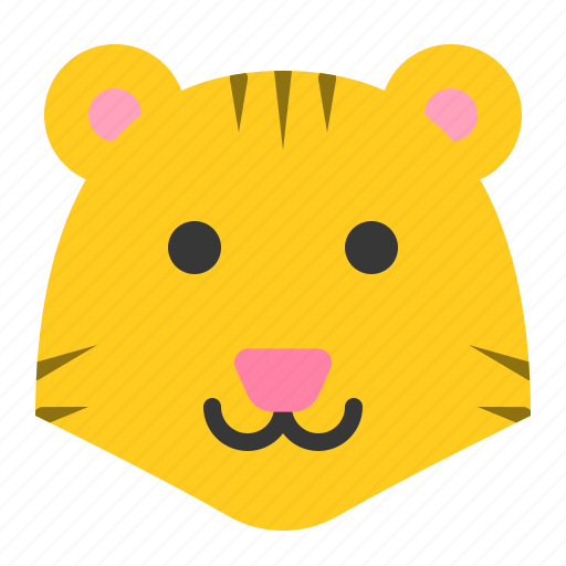 Animal, face, forest, head, tiger, wild, zoo icon - Download on Iconfinder