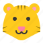 animal, face, forest, head, tiger, wild, zoo 