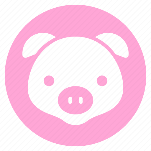 Animal, cute, face, farm, pig, piglet, zoo icon - Download on Iconfinder