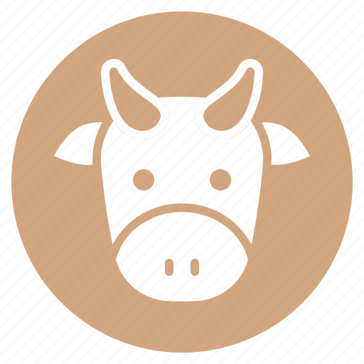 Animal, cattle, cow, face, farm, head, zoo icon - Download on Iconfinder