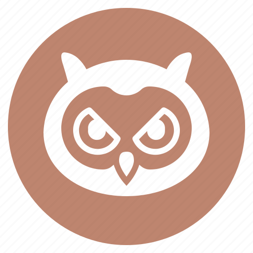 Animal, bird, face, head, owl, wisdom, zoo icon - Download on Iconfinder