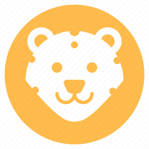 Animal, face, forest, head, leopard, wild, zoo icon - Download on Iconfinder