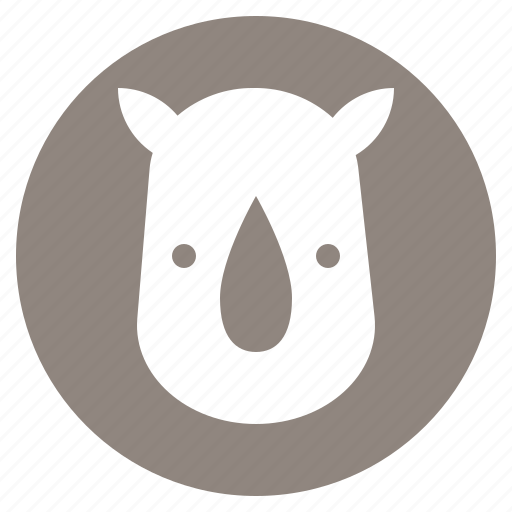 Animal, face, head, rhino, wild, zoo icon - Download on Iconfinder