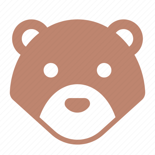 Animal, bear, face, head, teddy bear, wild, zoo icon - Download on Iconfinder