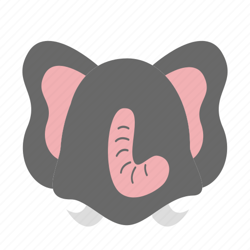 Animal, face, elephant, cute, wild animal, carnivore, mammals icon - Download on Iconfinder