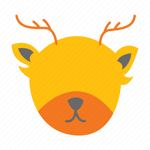 Animal, face, deer, cute, wild animal, carnivore, mammals icon - Download on Iconfinder