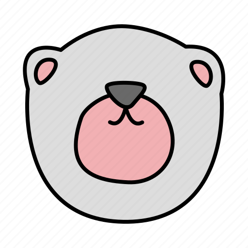 Animal, face, polar bear, cute, wild animal, carnivore, mammals icon - Download on Iconfinder