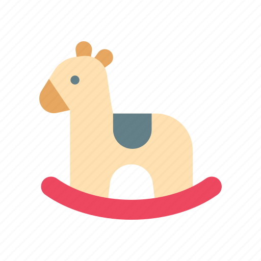 Animal, baby, horse, play, rocking, toy, wooden icon - Download on Iconfinder