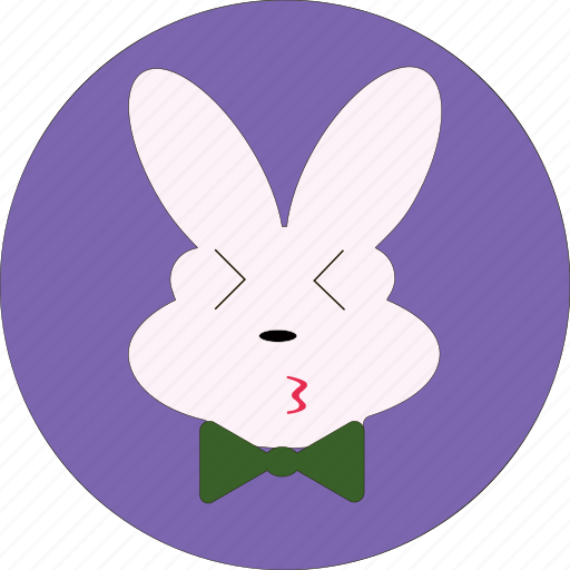 Bunny, cute, kiss bunny, kiss face, rabbit kiss icon - Download on Iconfinder