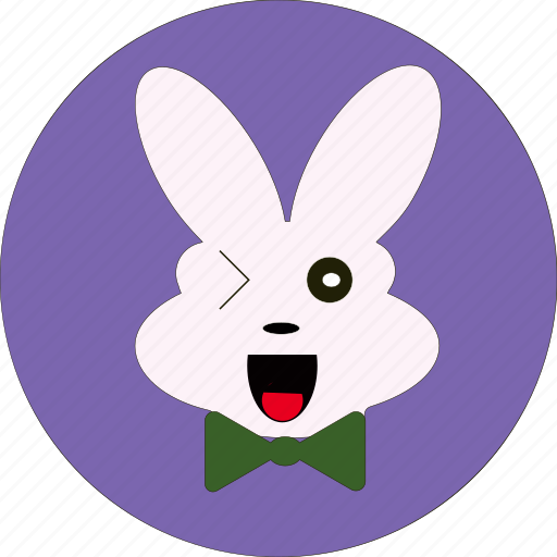 Bunny, cute, +easter, +rabbit icon, rabbit, rabbit wink icon - Download on Iconfinder