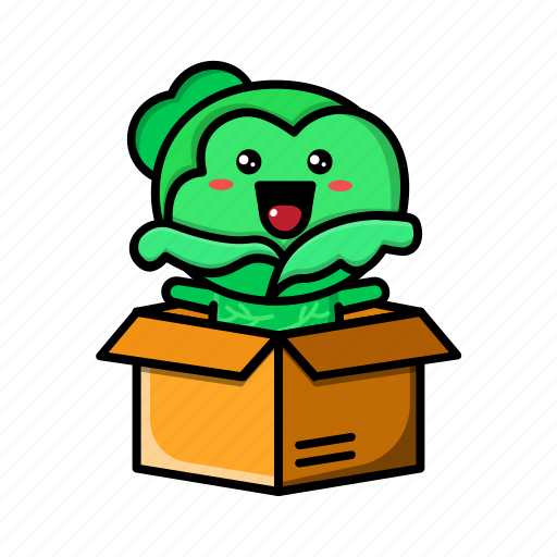 Cute, caggabe, inside, card, cabbage, vegetable, healthy icon - Download on Iconfinder