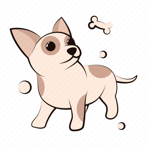 Chihuahua, dog, cute, puppy, animal, pet, cartoon icon - Download on Iconfinder