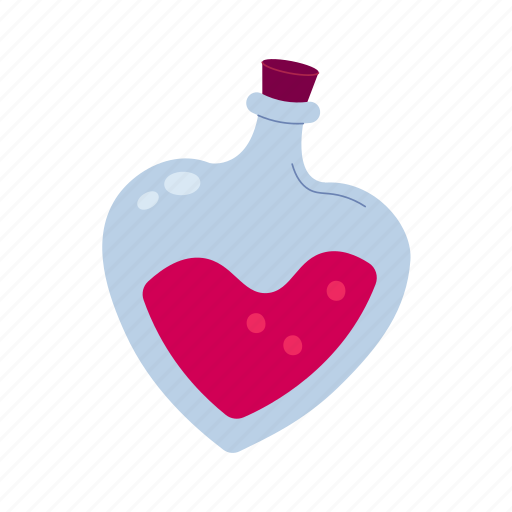 Love, bottle, potion, cute, cupid, flat, icon icon - Download on Iconfinder