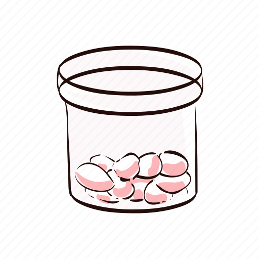 Cake, candy, cute, doodle, jar, kawaii, sweet icon - Download on Iconfinder