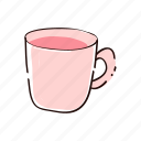 coffee, cup, cute, doodle, drink, kawaii, tea