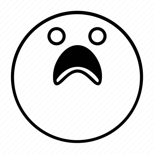 Cute, emoji, emoticon, monsters, sad, scared, worried icon - Download on Iconfinder