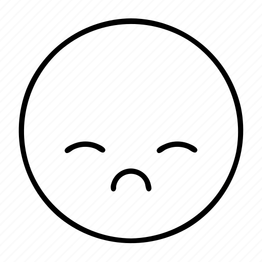 Emoji, emoticon, sad, unhappy, upset icon - Download on Iconfinder
