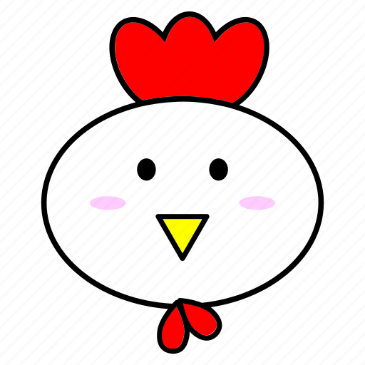 Animal, chinese, cock, fat, head, horoscope, zodiac icon - Download on Iconfinder