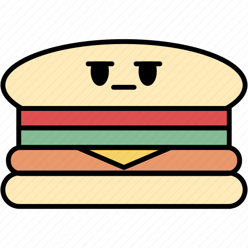 Hamburger, burger, fast food, cheeseburger, junk food, meal icon - Download on Iconfinder
