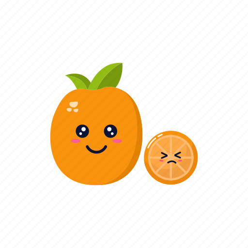 Cute, fruit, set, collection, orange, healthy, juice icon - Download on Iconfinder