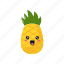 cute, fruit, set, collection, pineapple, tropical, healthy 
