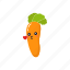 cute, fruit, set, collection, carrot, vegetable, healthy 