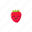 cute, fruit, set, collection, strawberry, sweet, juice 