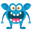angry monster, crazy monster, excited monster, monster cartoon, monster character 