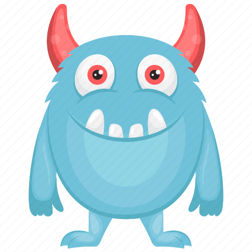 Blue monster, oni blue cartoon, oni blue character, oni costume, oni monster  icon - Download on Iconfinder