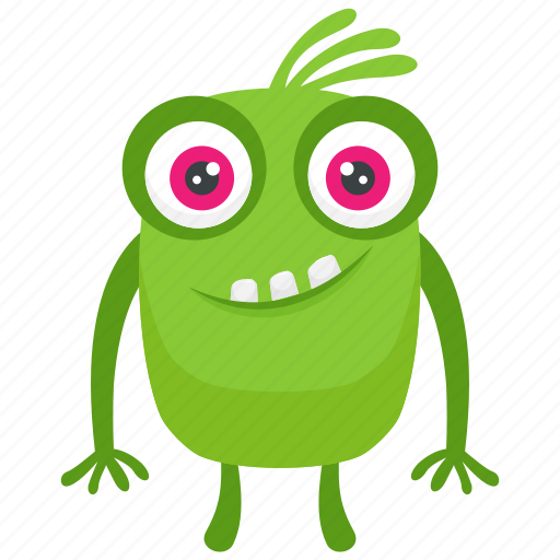 Frightening monster, green mascot monster, green monster, halloween monster, mascot icon - Download on Iconfinder