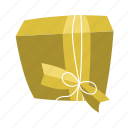 parcel, flat, icon, christmas, present, box, dance, santa, claus